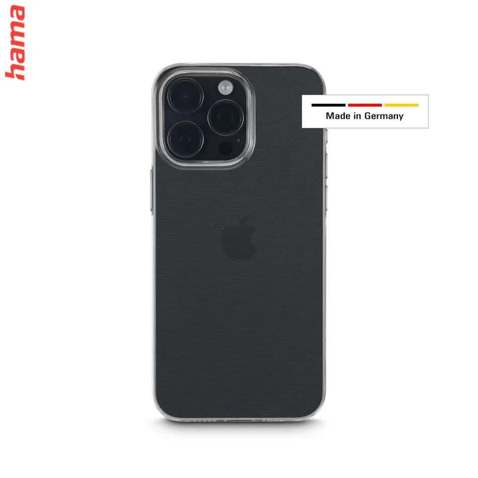 Hama priehľadný kryt na iPhone 15 Pro, Always Clear, z Nemecka