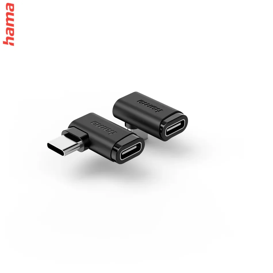 Hama redukcia USB C 3.2 kolmá, 10 Gb/s, 240 W, 2 ks, čierna