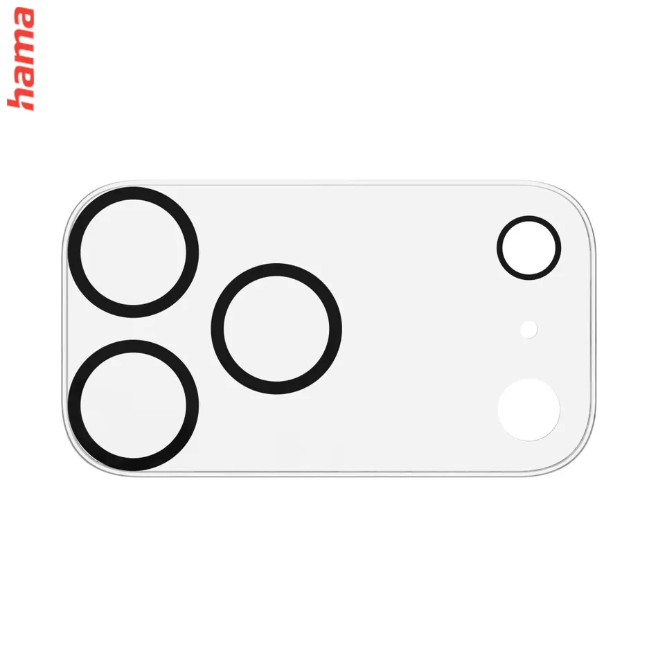 Hama ochrana kamery iPhone 17 Pro Max Cam Protect, tvrdené sklo