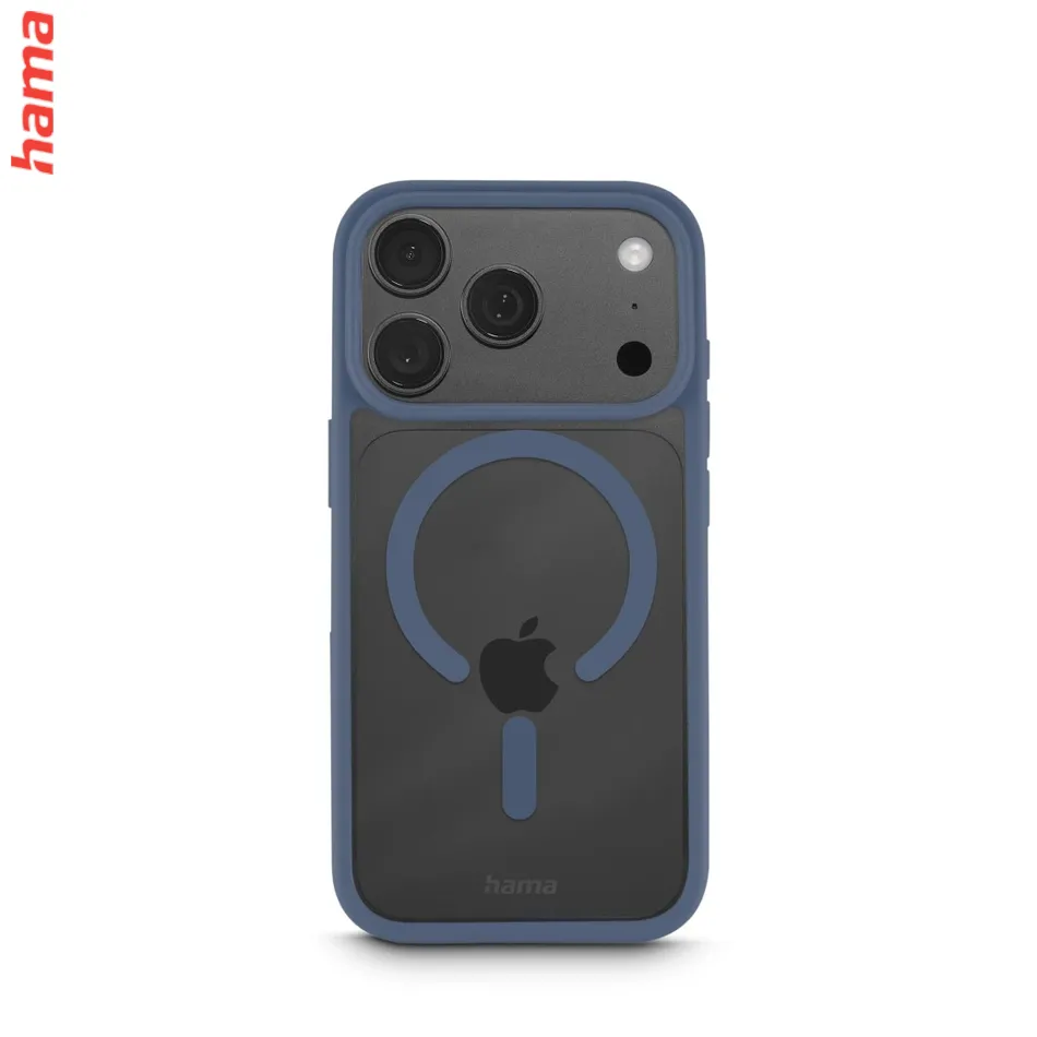 Hama Kryt na iPhone 17 Pro/18 Pro Frame Protect, magnetický modrý rám
