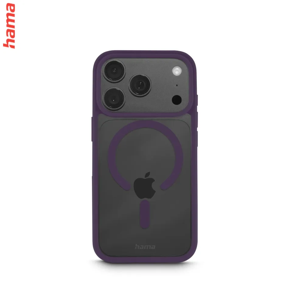 Hama Kryt na iPhone 17 Pro/18 Pro Frame Protect, tmavočervený rám