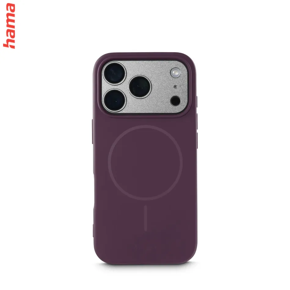 Hama Kryt na iPhone 17 Pro Max/18 Pro Max Fantastic Feel, tmavočervený