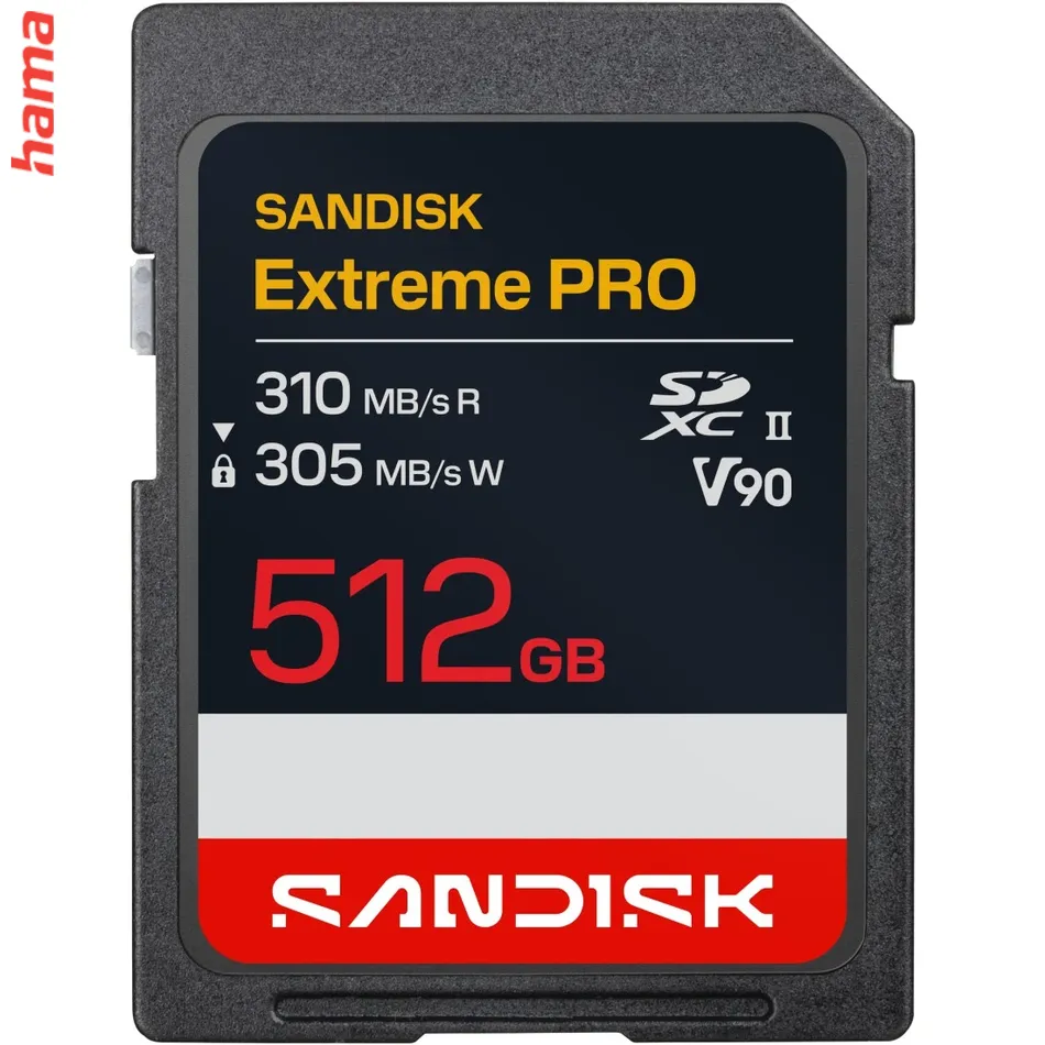 SanDisk SD karta Extreme PRO SDXC 512 GB, UHS-II V90, 310/305 MB/s