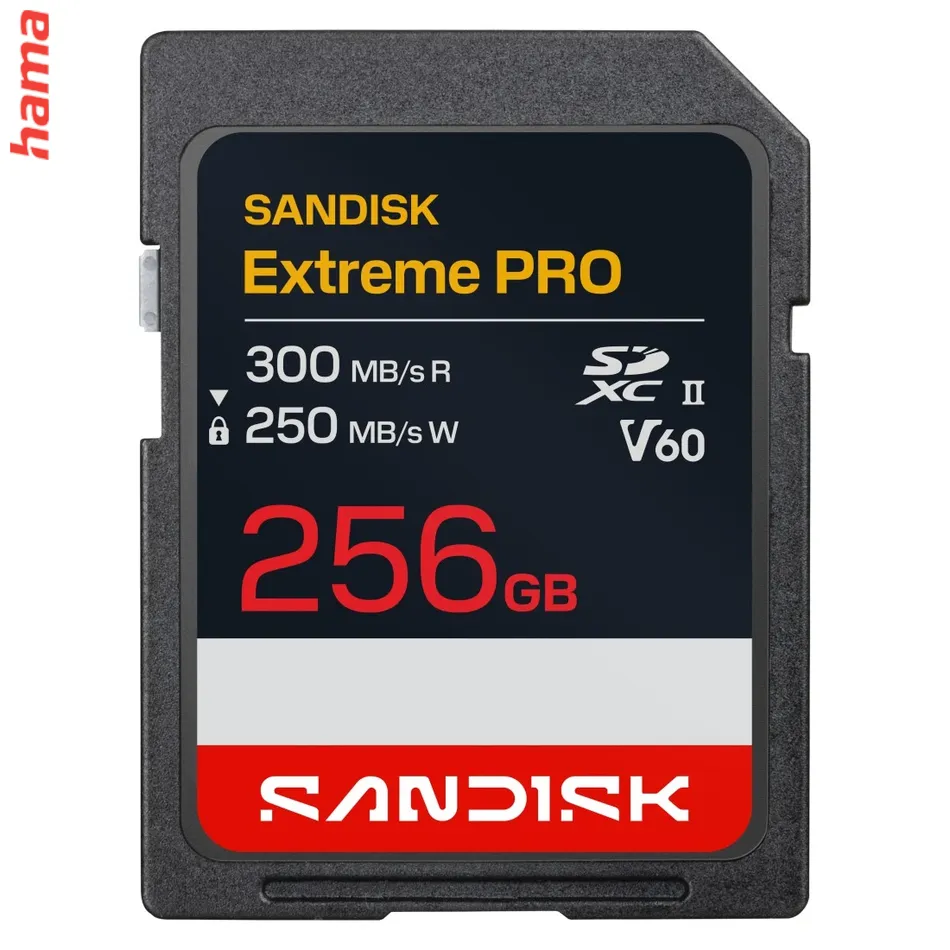 SanDisk SD karta Extreme PRO SDXC 256 GB, UHS-II V60, 300/250 MB/s