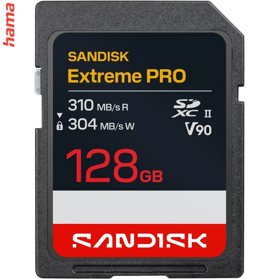 SanDisk SD karta Extreme PRO SDXC 128 GB, UHS-II V90, 310/304 MB/s