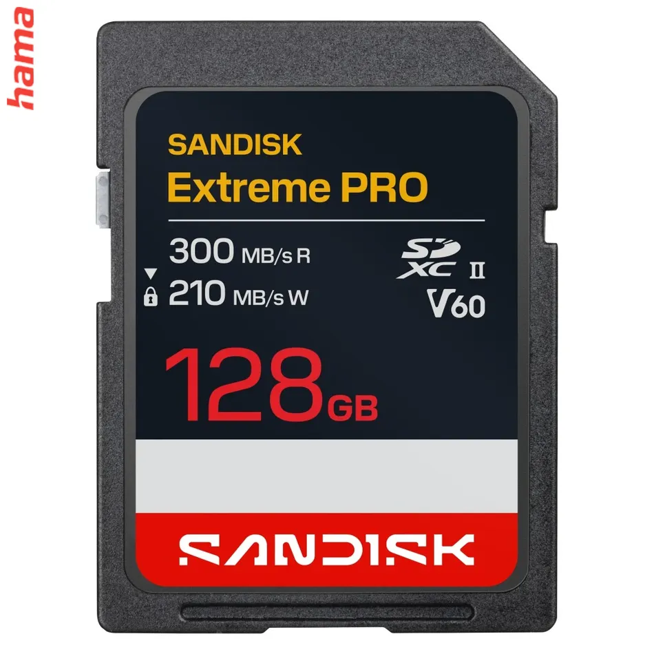 SanDisk SD karta Extreme PRO SDXC 128 GB, UHS-II V60, 300/210 MB/s