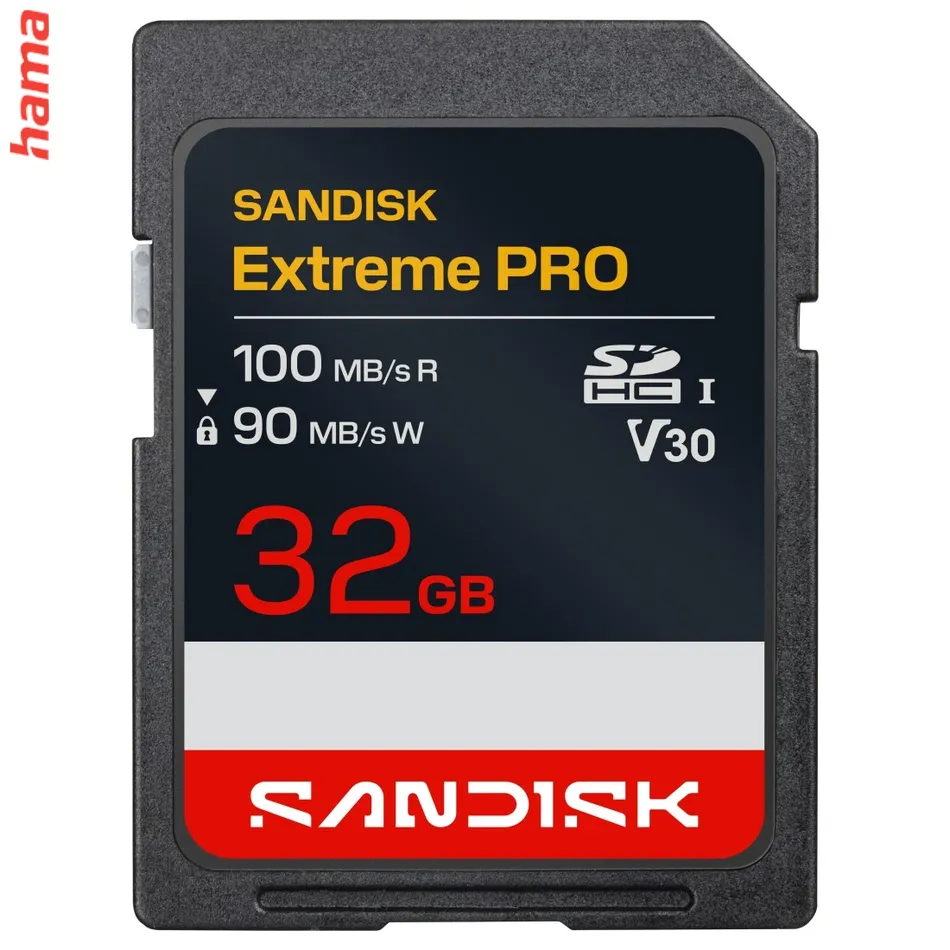 SanDisk SD karta Extreme PRO SDHC 32 GB, UHS-I V30 U3, 100/90 MB/s
