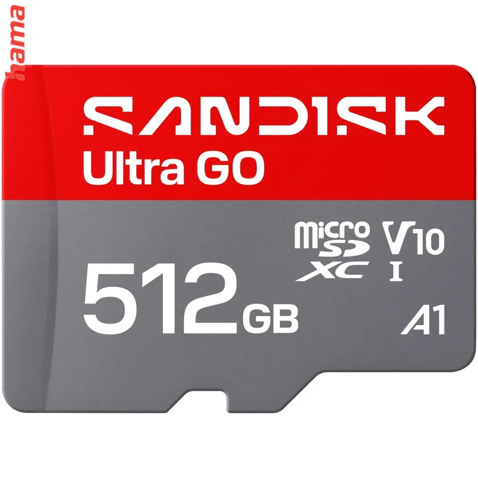 SanDisk micro SD karta Ultra GO 512 GB, UHS-I V10 A1, 190 MB/s