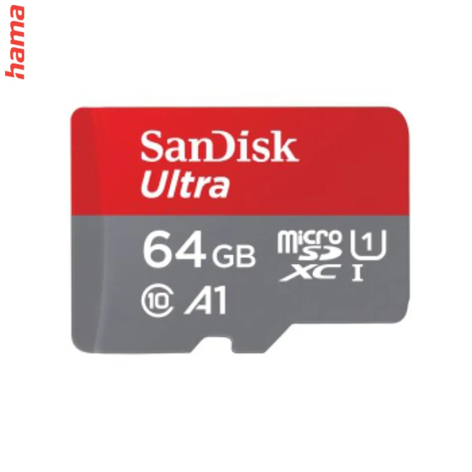 SanDisk micro SD karta Ultra 64 GB s adaptérom, UHS-I A1, 140 MB/s