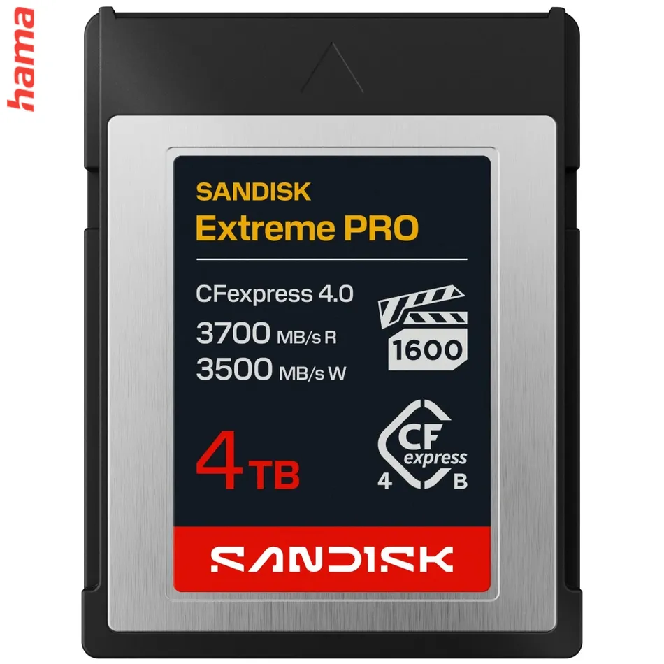 SanDisk Extreme PRO CFexpress Type B 4.0 4 TB, 3700/3500 MB/s