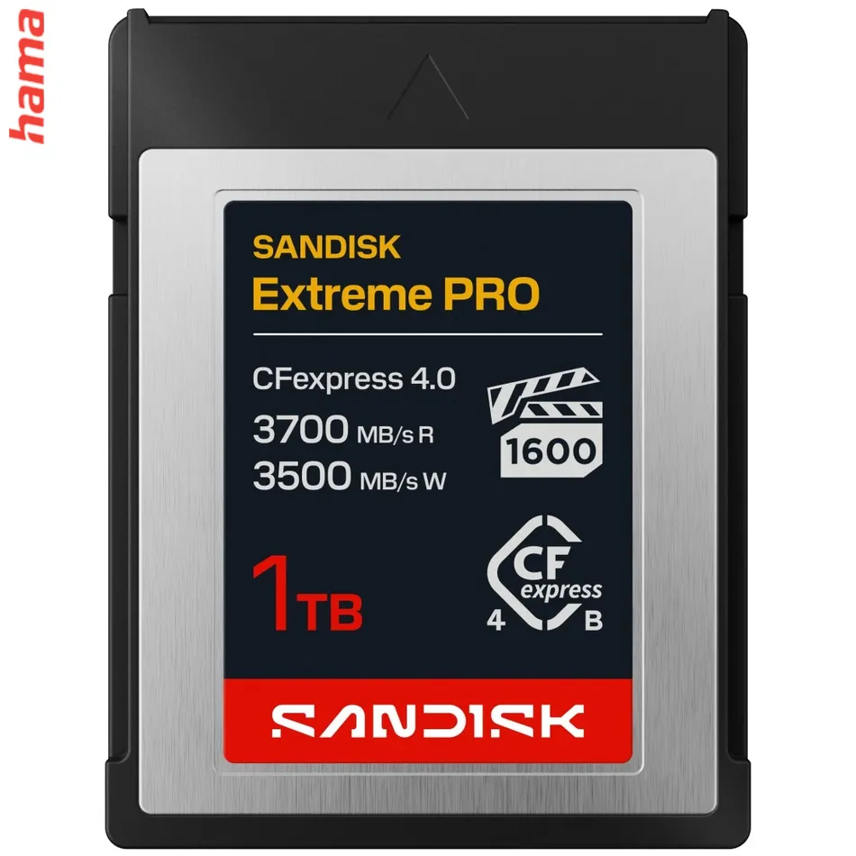 SanDisk Extreme PRO CFexpress Type B 4.0 1 TB, 3700/3500 MB/s