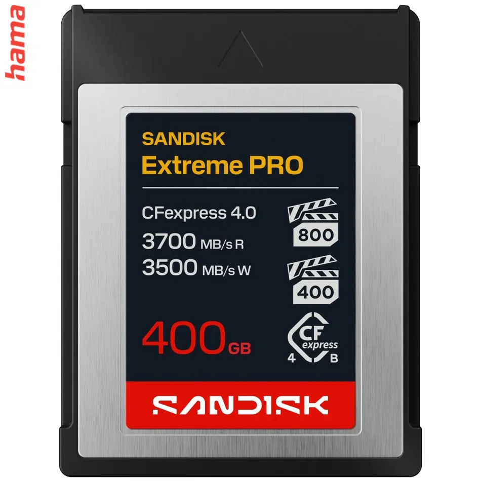 SanDisk Extreme PRO CFexpress Type B 4.0 400 GB, 3700/3500 MB/s