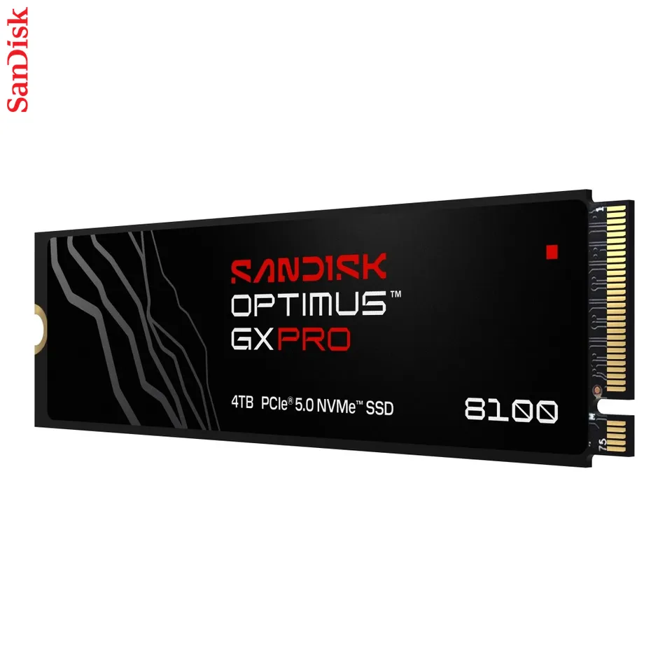 SanDisk Optimus GX PRO 8100 4 TB, interný NVMe SSD disk M.2 s chladičom