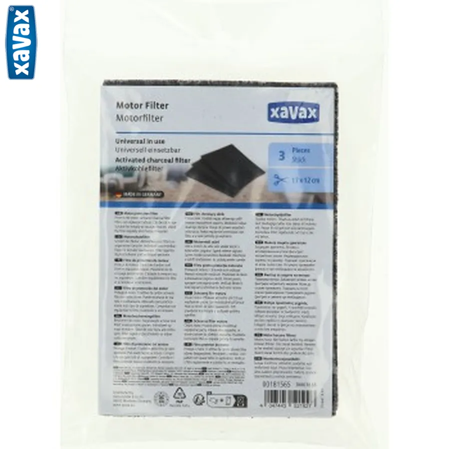Xavax ochranný filter pre motor vysávača, s aktívnym uhlíkom, 3 ks v balení