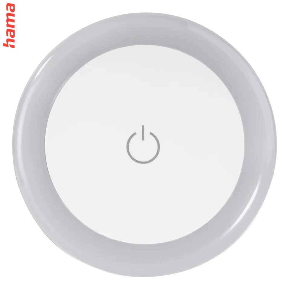 Hama Touch Switch, nočné/orientačné LED svetlo, do zásuvky, dotykový senzor vypnutia/zapnutia