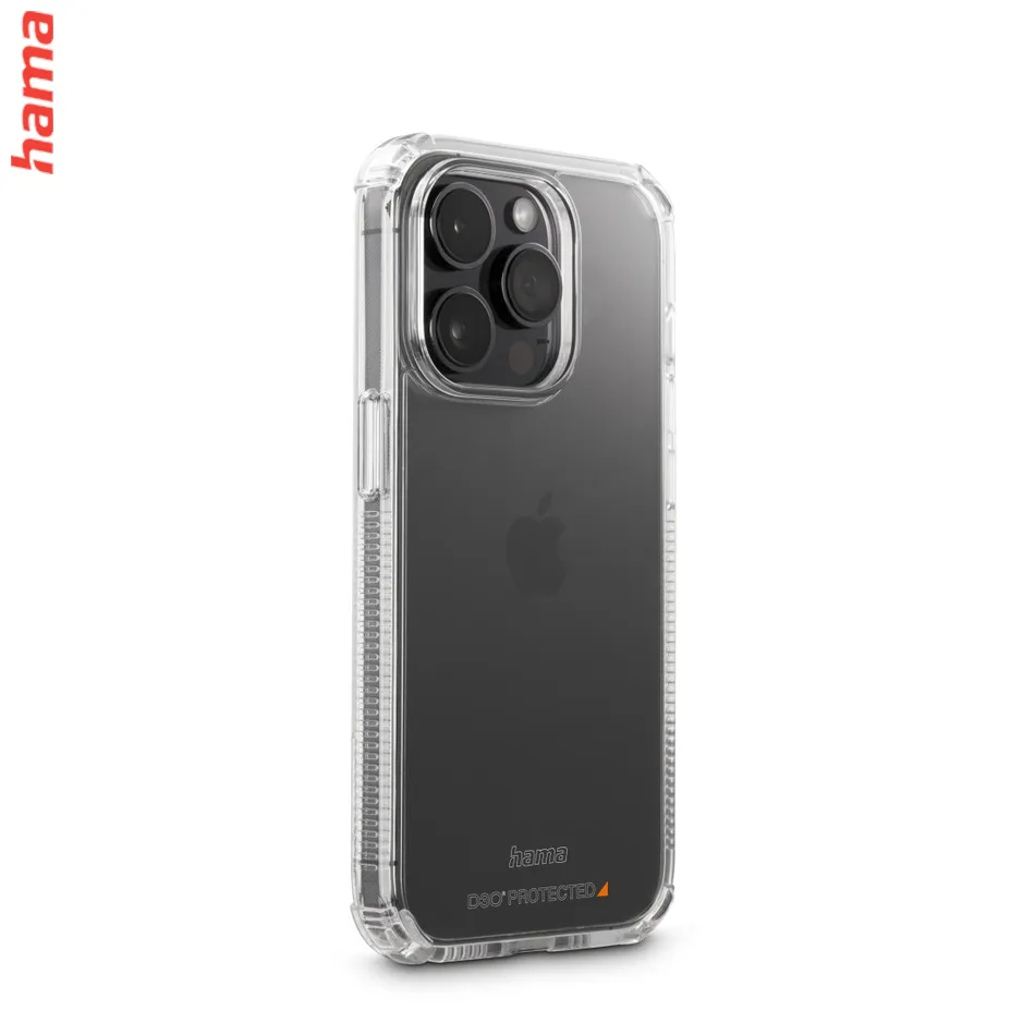 Hama Extreme Protect, kryt pre Apple iPhone 13 Pro, materiál D3O®, nezažltne, priehľadný  