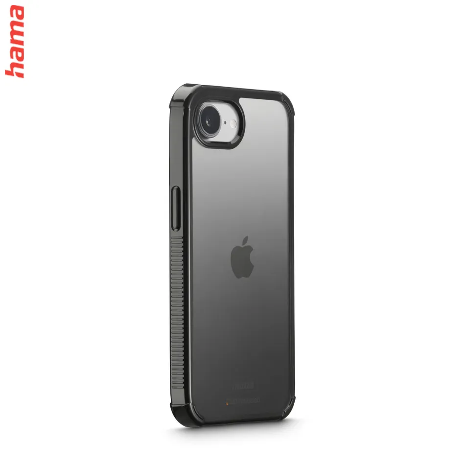 Hama Extreme Protect, kryt pre Apple iPhone 16e, materiál D3O®, priehľadný čierny  
