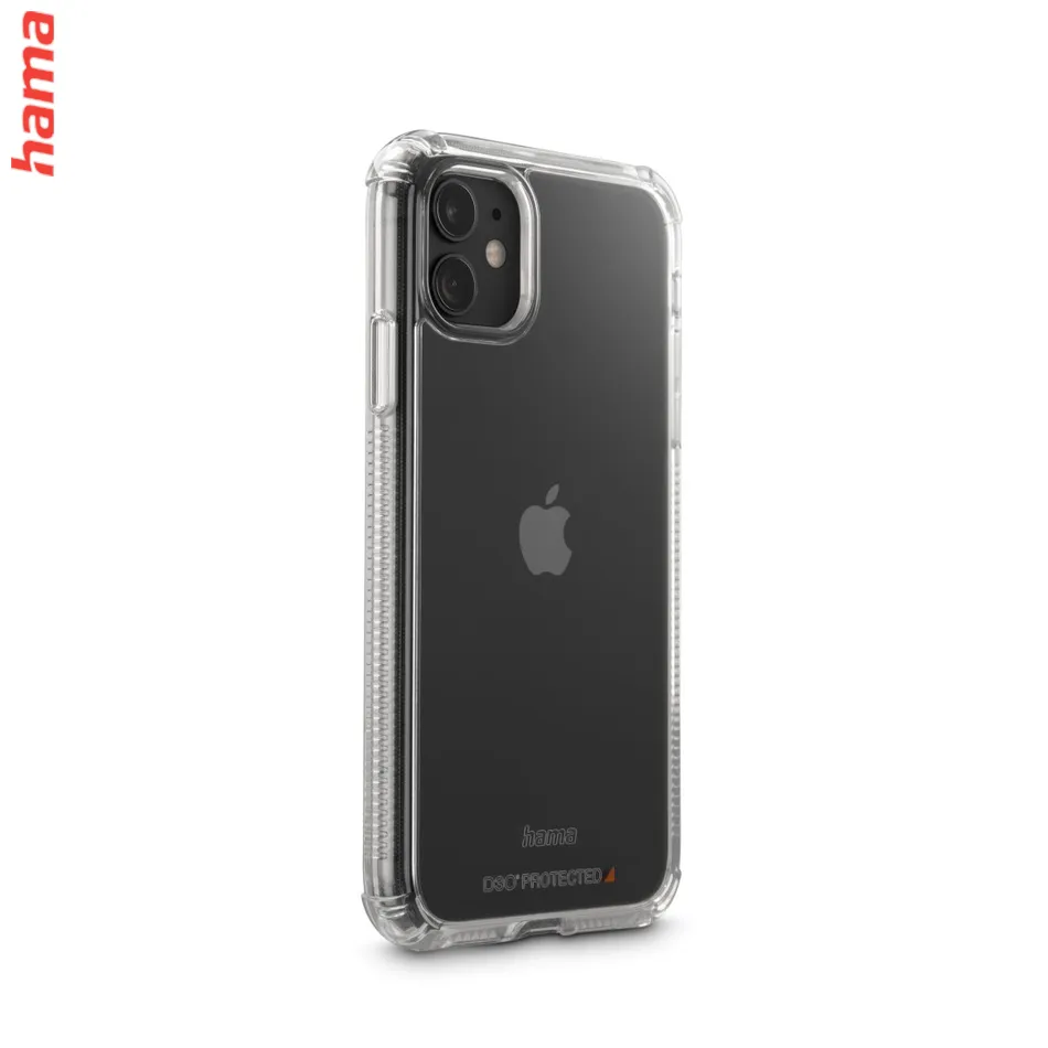 Hama Extreme Protect, kryt pre Apple iPhone 11, materiál D3O®, nezažltne, priehľadný  