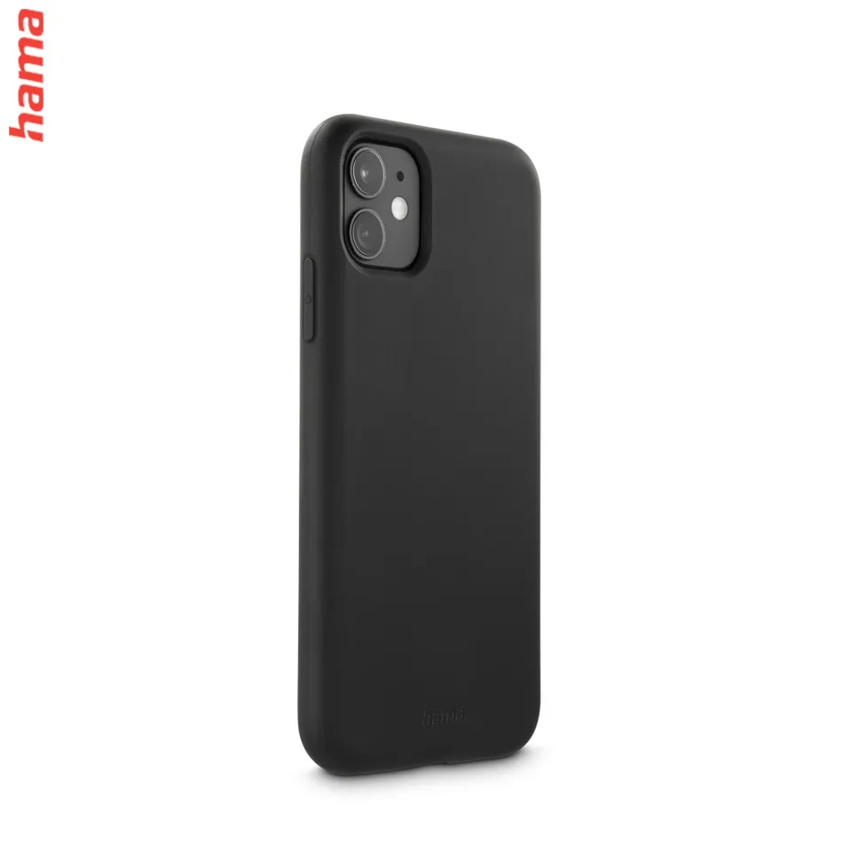 Hama Fantastic Feel, kryt pre Apple iPhone 11, hebký povrch, čierny  