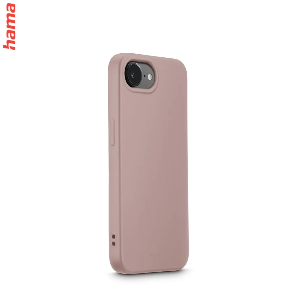 Hama Fantastic Feel, kryt pre Apple iPhone 16e, hebký povrch, nude  