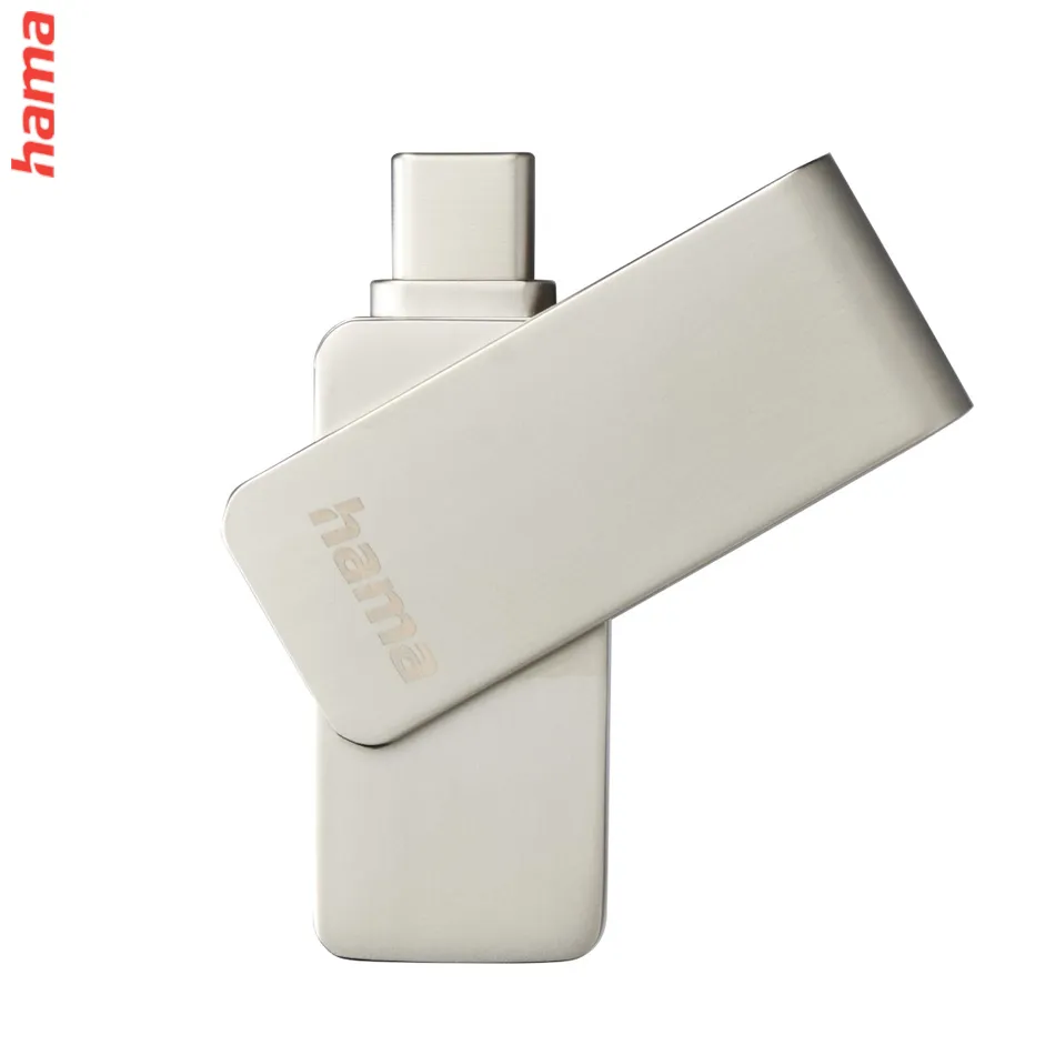 Hama Uni C Rotate Pro, 256GB USB-C flash disk, strieborný  