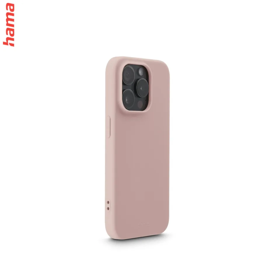 Hama Fantastic Feel, kryt pre Apple iPhone 15 Pro Max, hebký povrch, farba nude  