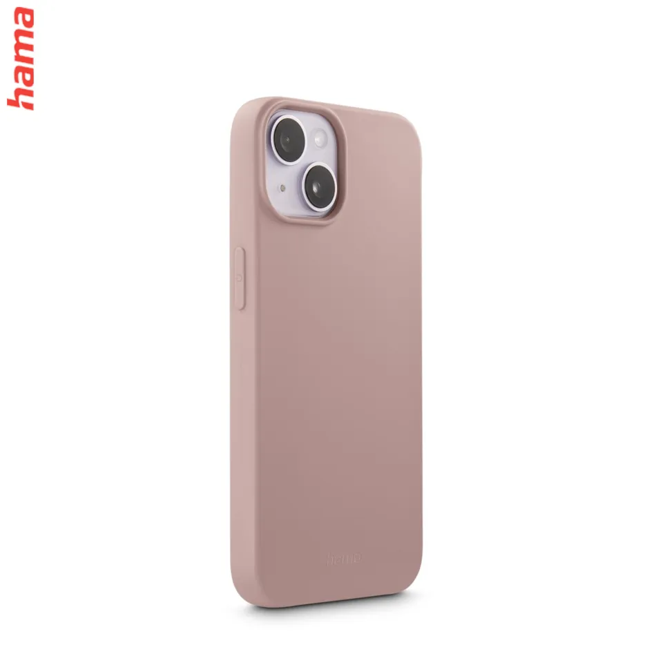 Hama Fantastic Feel, kryt pre Apple iPhone 13, hebký povrch, farba nude  