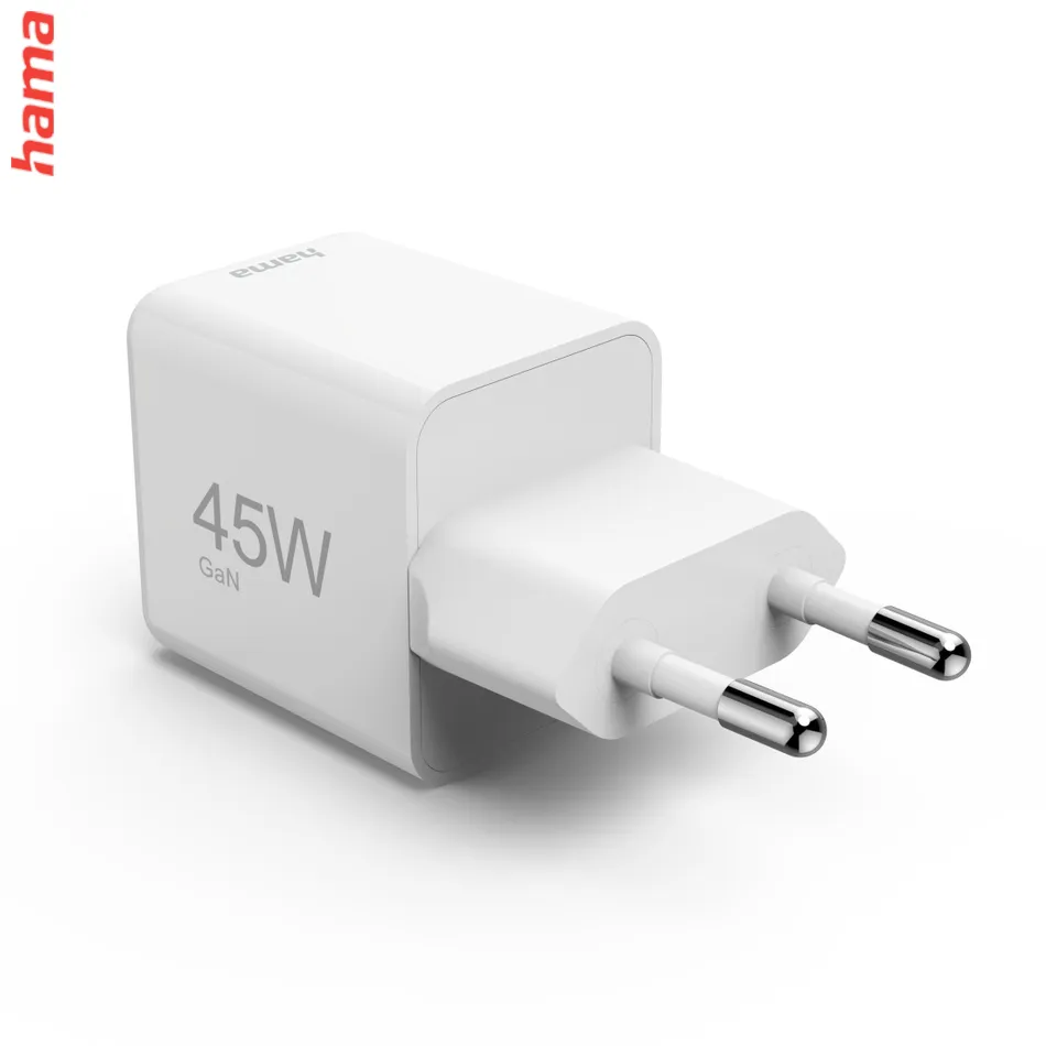 Hama rýchla USB nabíjačka, USB-C PD/QC 45 W, super-mini  