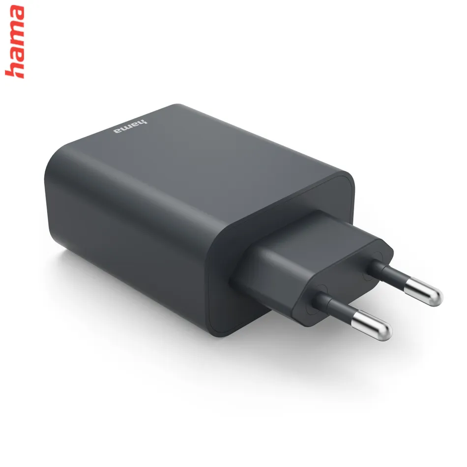 Hama Rýchla USB Nabíjačka 2x USB-C + USB-A, PD/QC, 65 W, Ecosential  