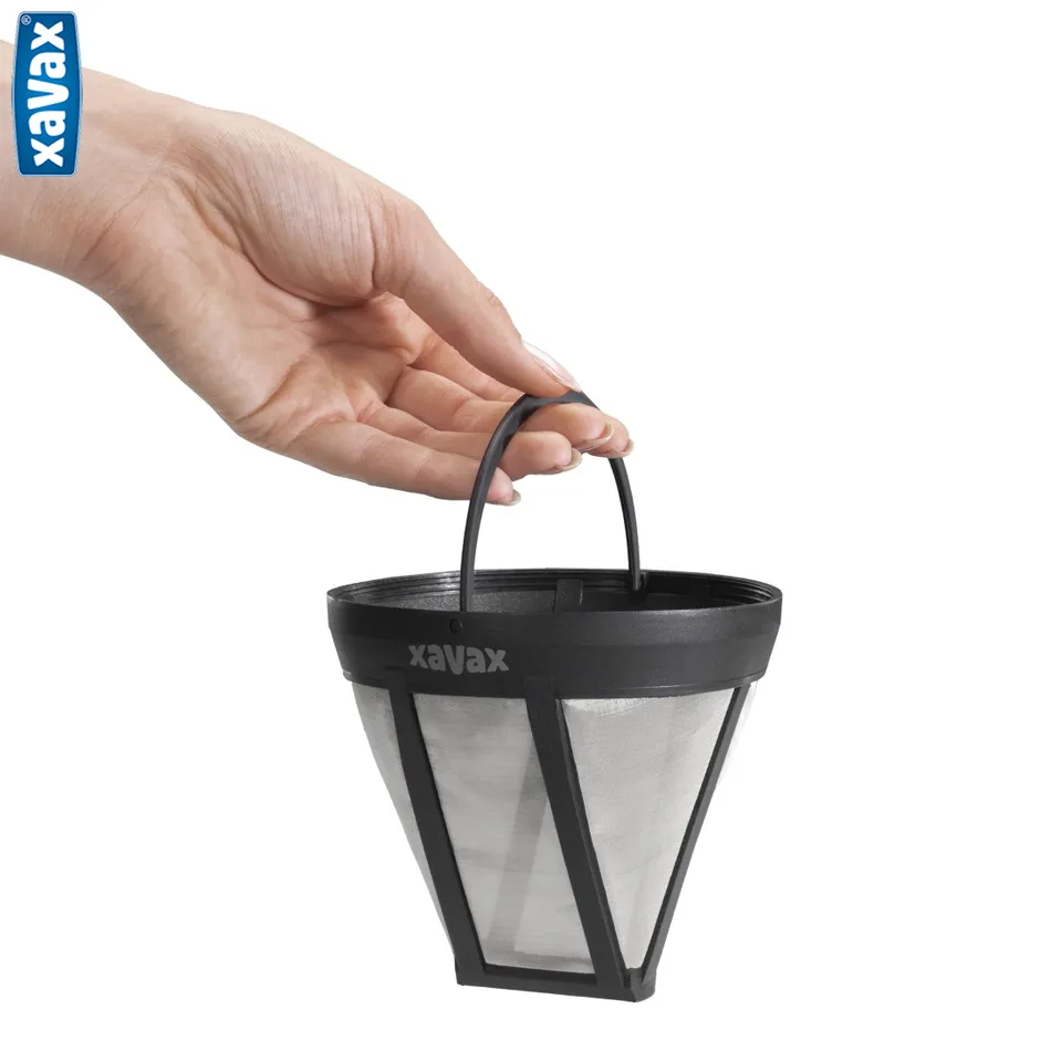 Xavax Barista Permanentný Filter do Kávovaru, Veľkosť 4, Čierny  