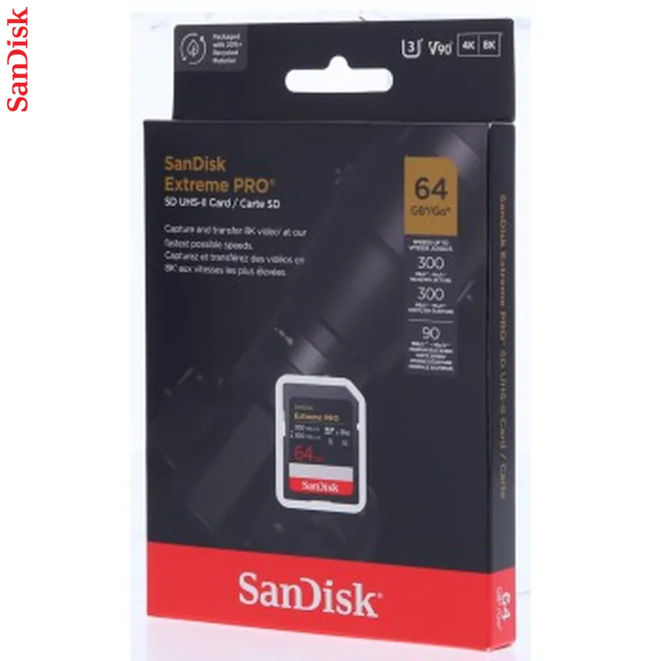 SanDisk Extreme PRO, 64 GB SD UHS-II (V90)