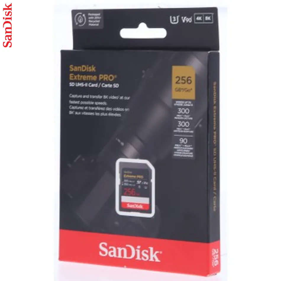 SanDisk Extreme PRO, 256 GB SD UHS-II (V90)