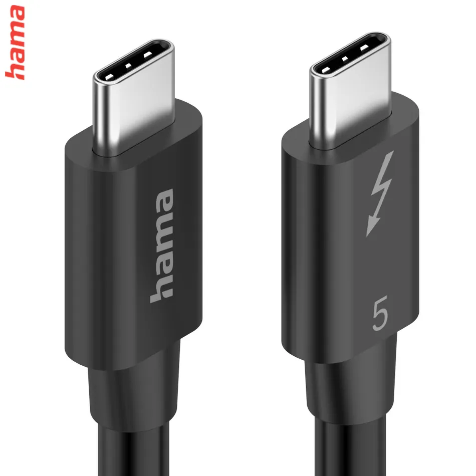 Hama Thunderbolt 5 kábel, USB-C, 1 m, 80 Gb/s, 240 W