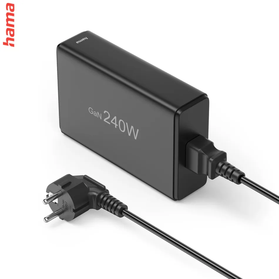 Hama USB nabíjacia stanica GaN, 4x USB-C PD, 1x USB-A QC, 240 W