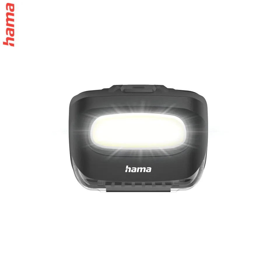 Hama HL110, LED čelovka, COB, svietivosť 110 lm, dosvit 18 m, batérie
