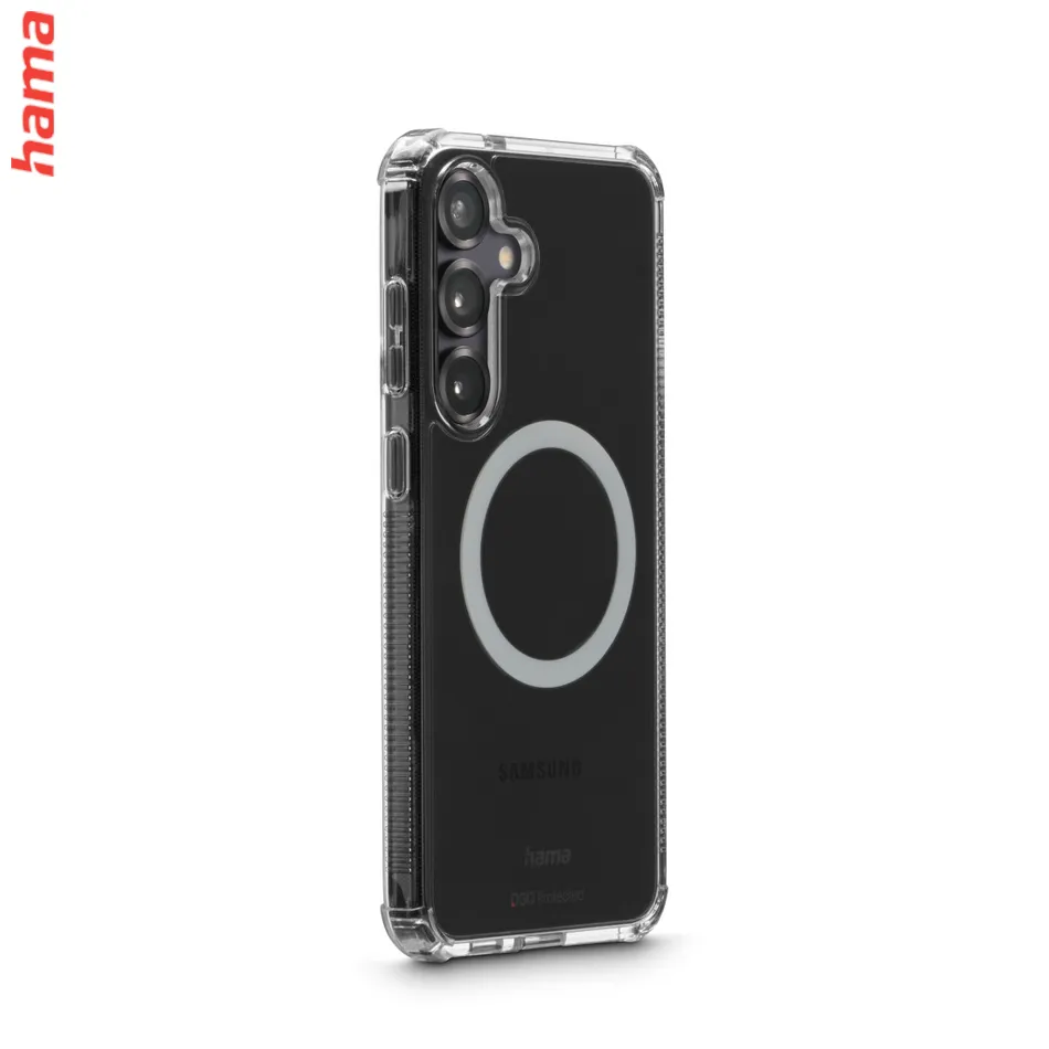 Hama Extreme Protect, kryt pre Samsung Galaxy S25+, magnetický, D3O®, nezažltne, priehľadný