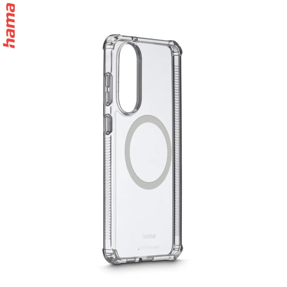 Hama Extreme Protect, kryt pre Samsung Galaxy S25 Edge, magnetický, D3O®, nezažltne, priehľadný