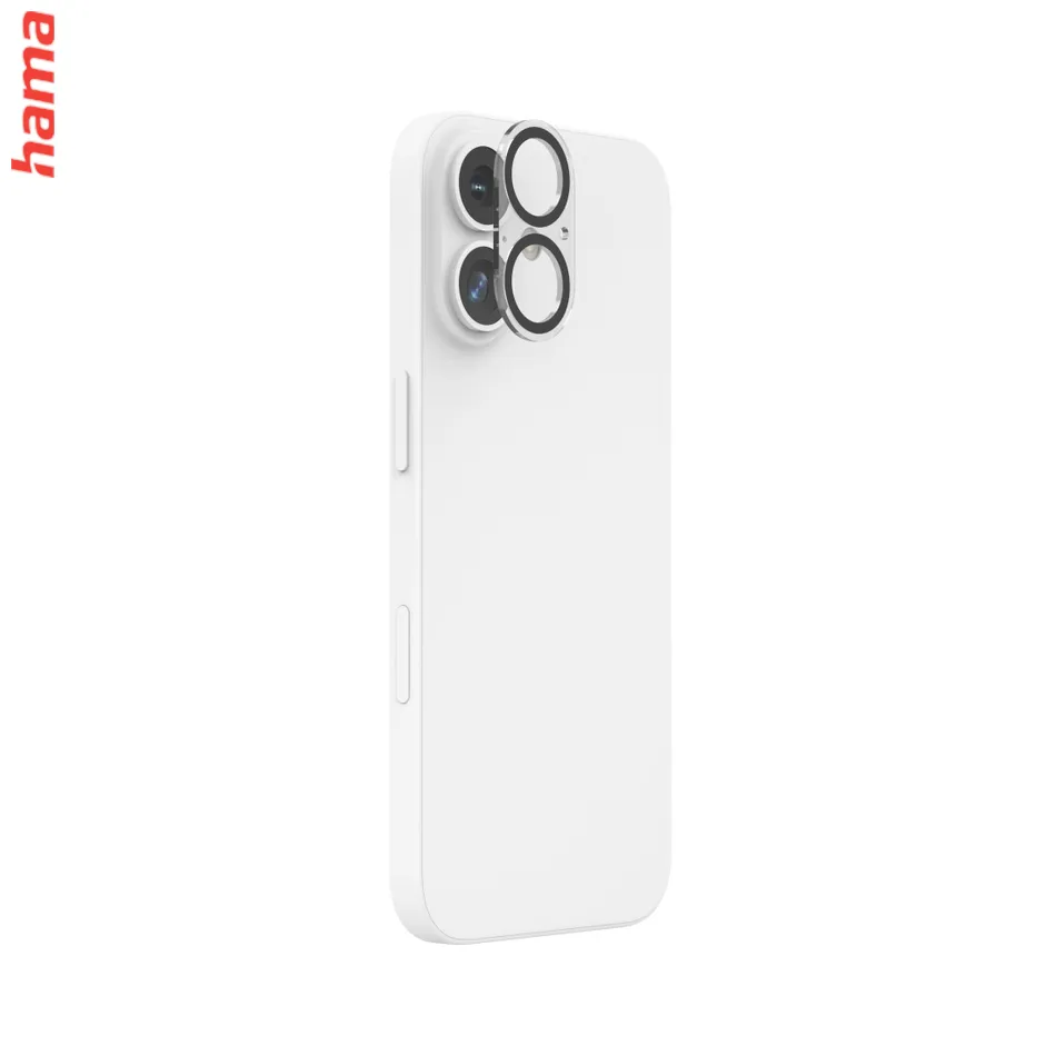 Hama Cam Protect, ochranné sklo fotoaparátu pre Apple iPhone 16/16 Plus, priehľadné