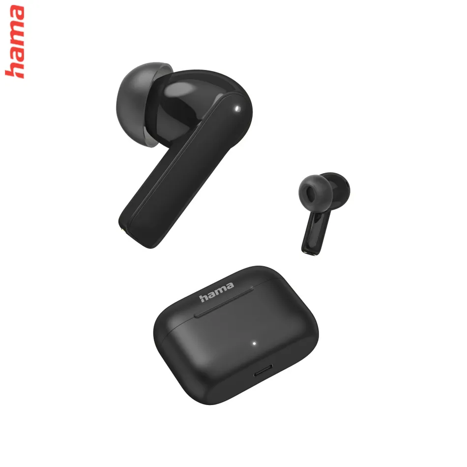 Hama Bluetooth slúchadlá Passion Clear II, štuple, ANC/ENC, aplikácia, čierne