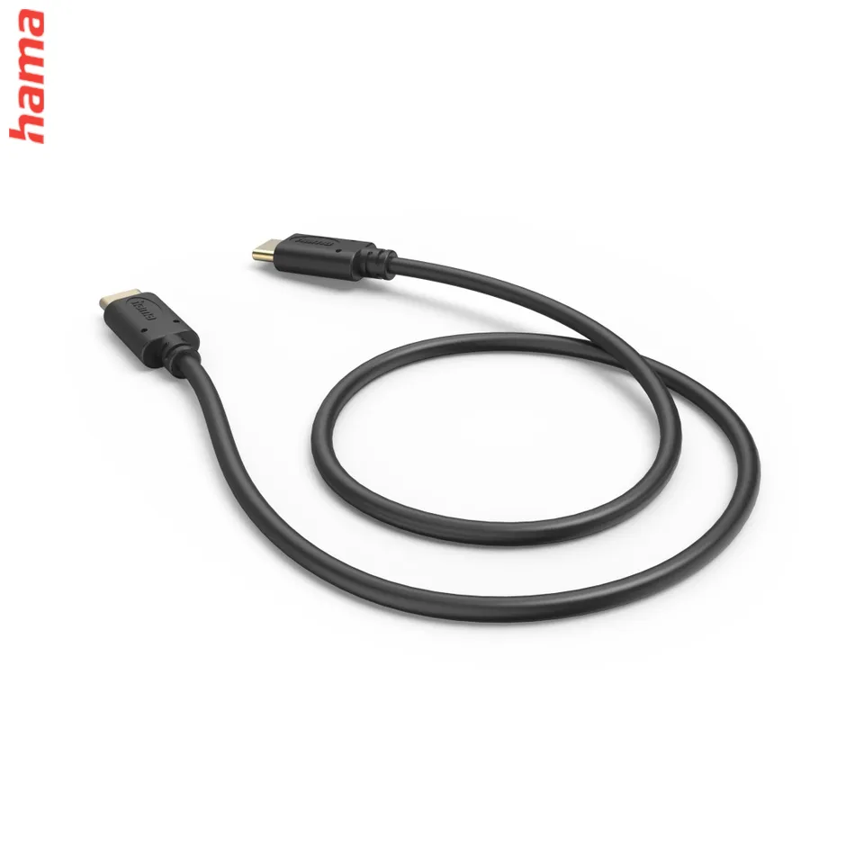 Hama kábel USB-C 2.0 typ C-C 0,5 m, čierny