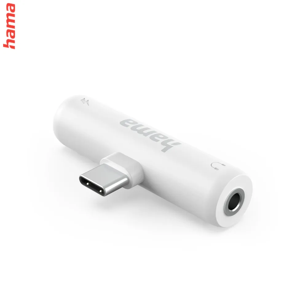 Hama audio adaptér USB-C na jack 3,5 mm, aktívny, USB-C napájanie