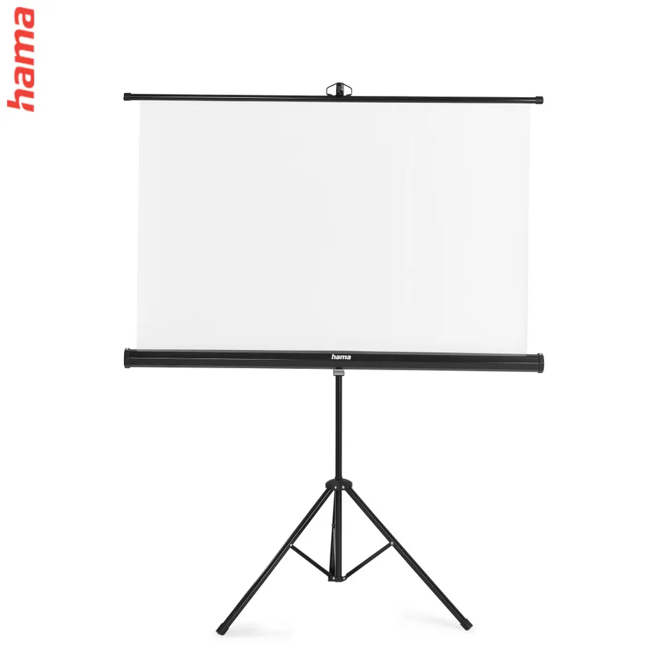 Hama projekčné plátno 2v1, 125x125 cm, uhlopriečka 177 cm, so statívom, prenosné, biele