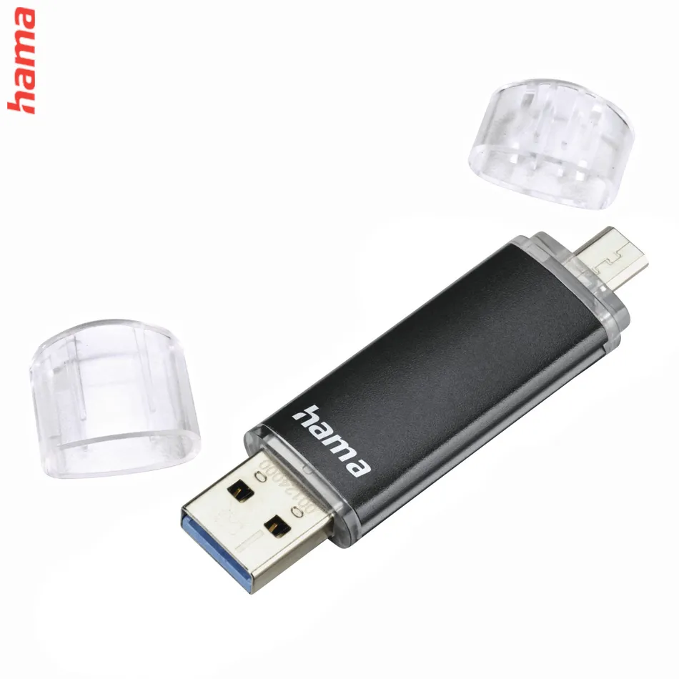 Hama flashPen Laeta Twin, USB 3.0, 256 GB, 40 MB/s, čierny