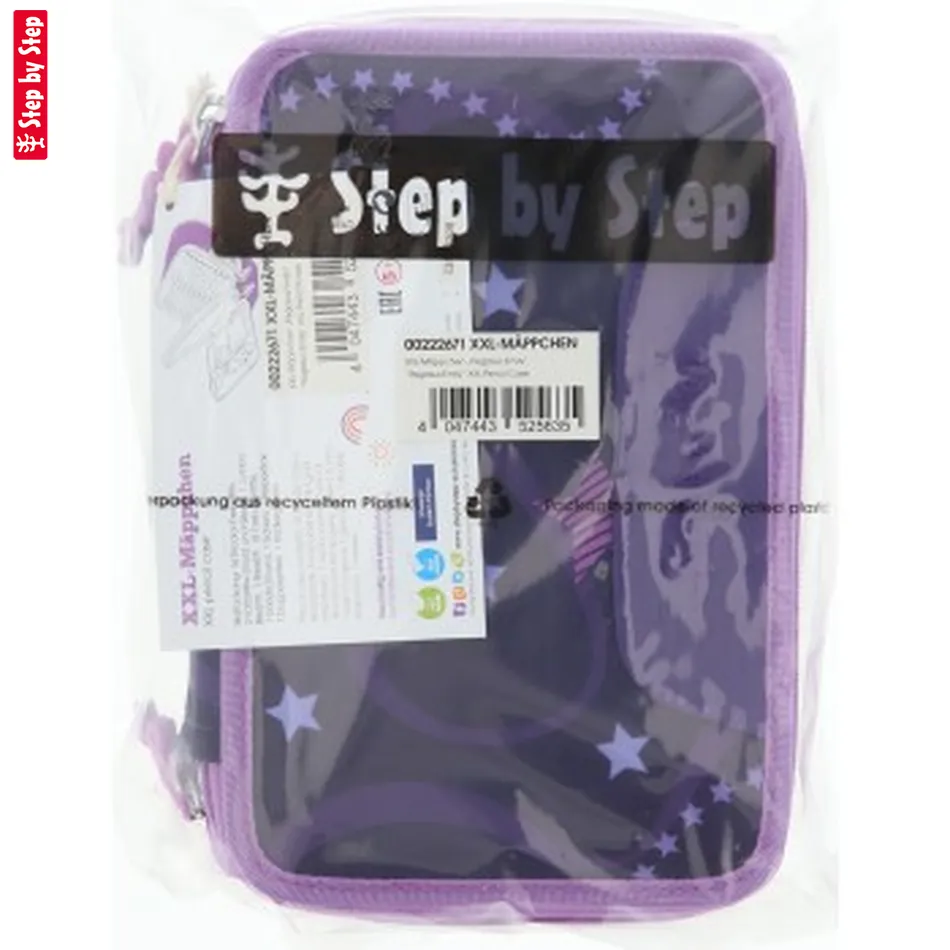Naplnený trojposchodový peračník Step by Step XXL, Pegasus Emily