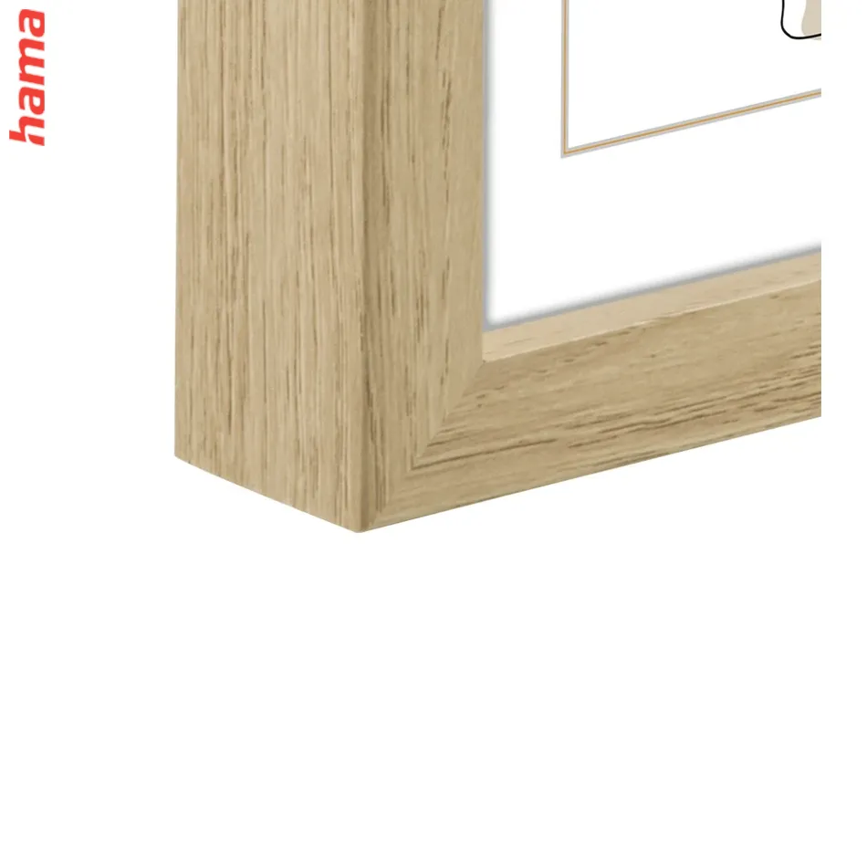 Drevený rámček „Kopenhagen“ Dub 40 x 50 cm – veľkoformátový prírodný rám s FSC certifikáciou