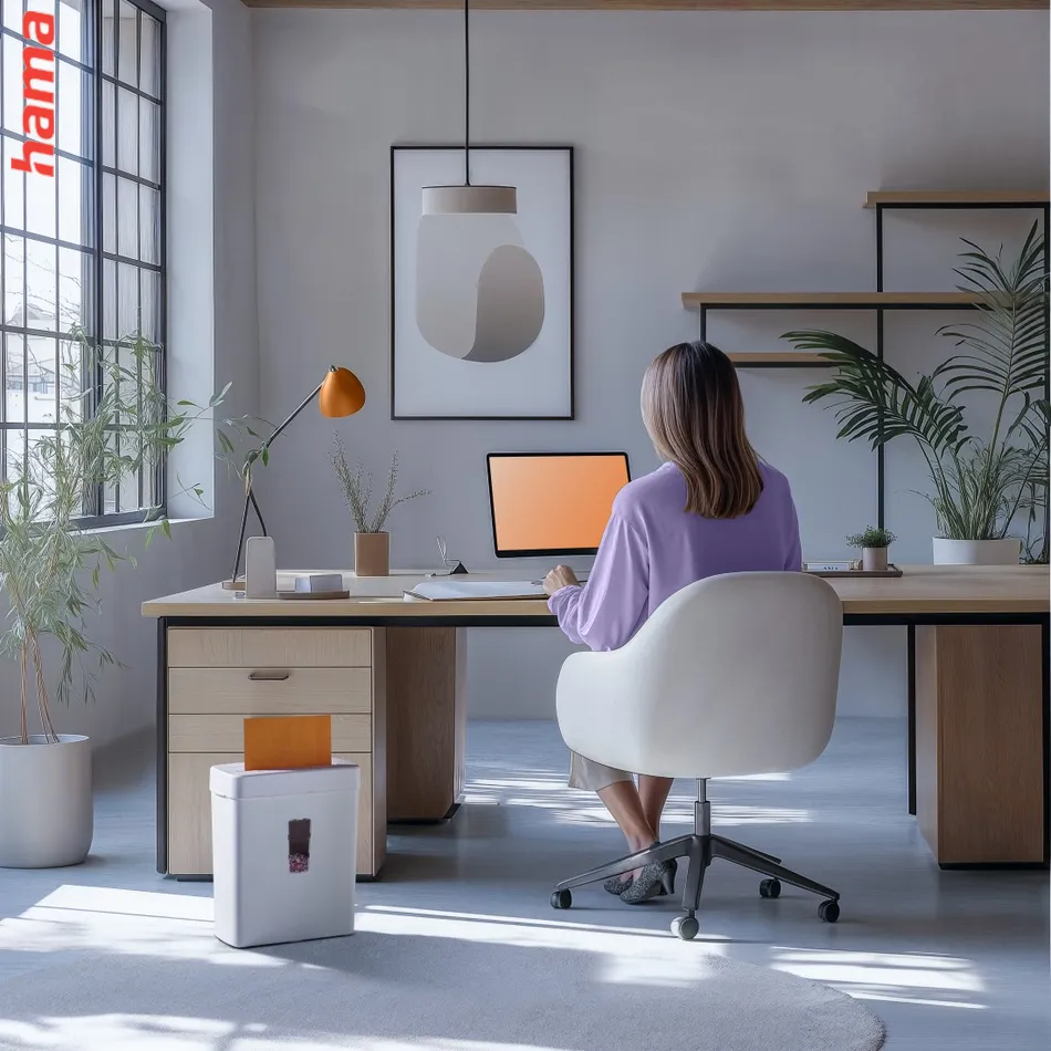 Hama Prime M50CD-W, skartovačka, micro rez, 5 listov, bezpečnostná úroveň P5 T2 E2 O1, biela