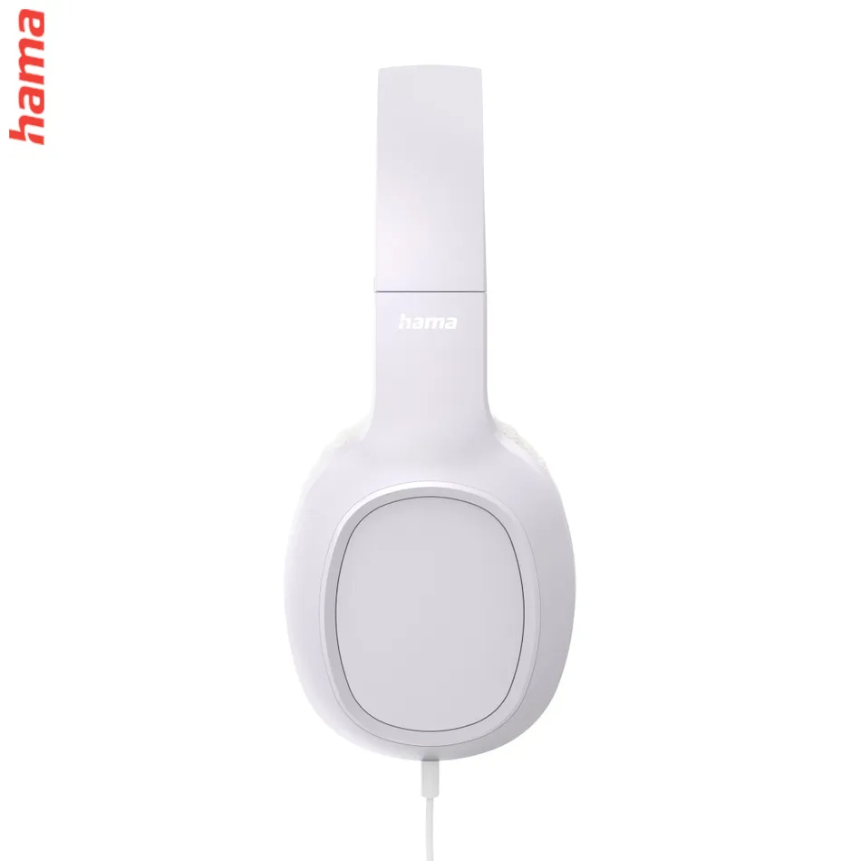 Hama USB-C slúchadlá s mikrofónom Fun C, uzavreté, biele