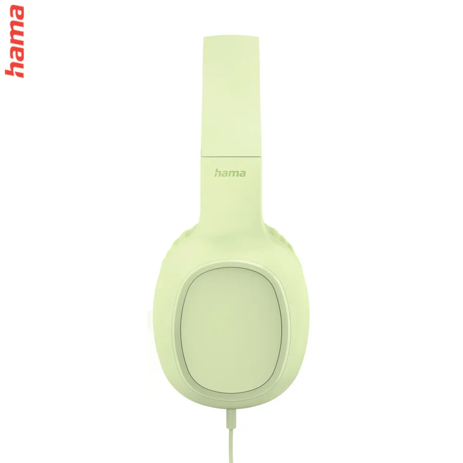 Hama USB-C slúchadlá s mikrofónom Fun C, uzavreté, zelené