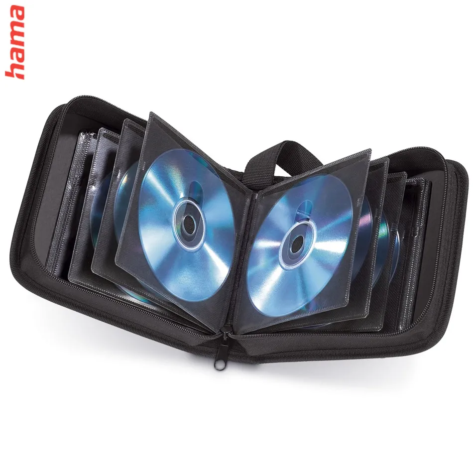 Hama Wallet 20, puzdro na 20 CD/DVD/Blu-ray diskov, polyester, čierne