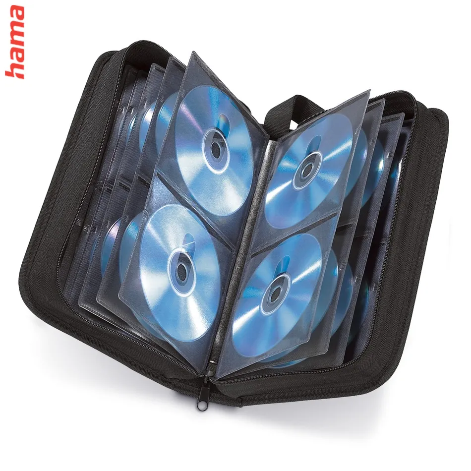Hama Wallet 64, puzdro na 64 CD/DVD/Blu-ray diskov, nylonové, čierne